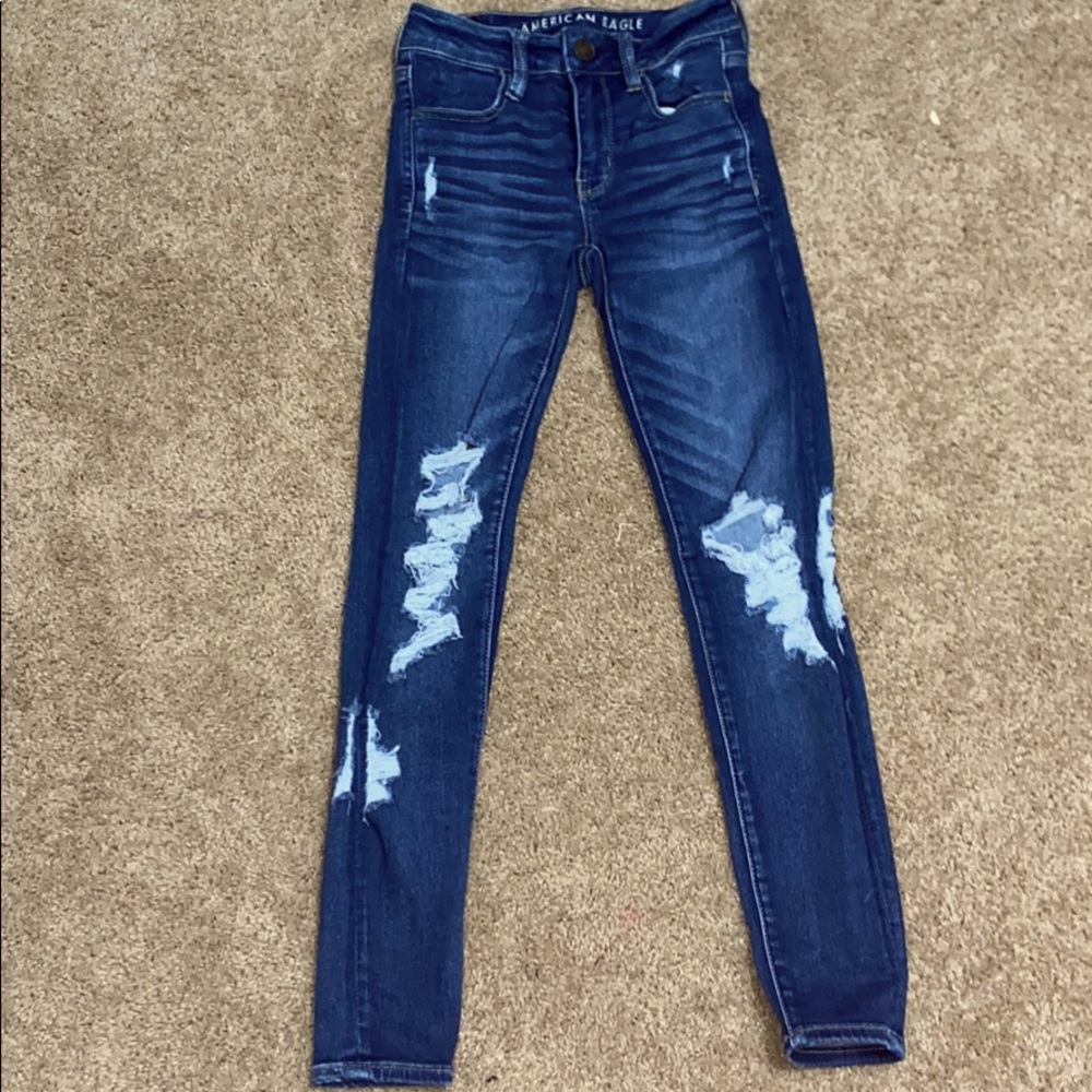 Blue American eagle jeans, very lightly worn.